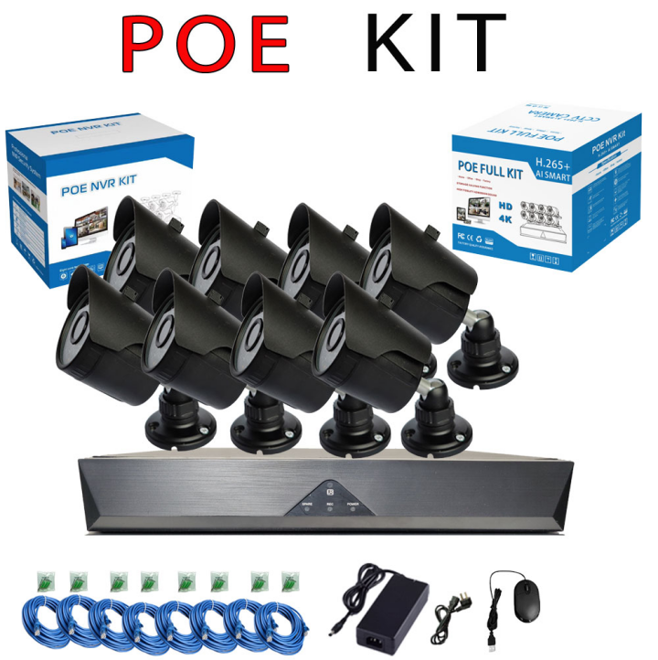 4K 8ch POE NVR Kits